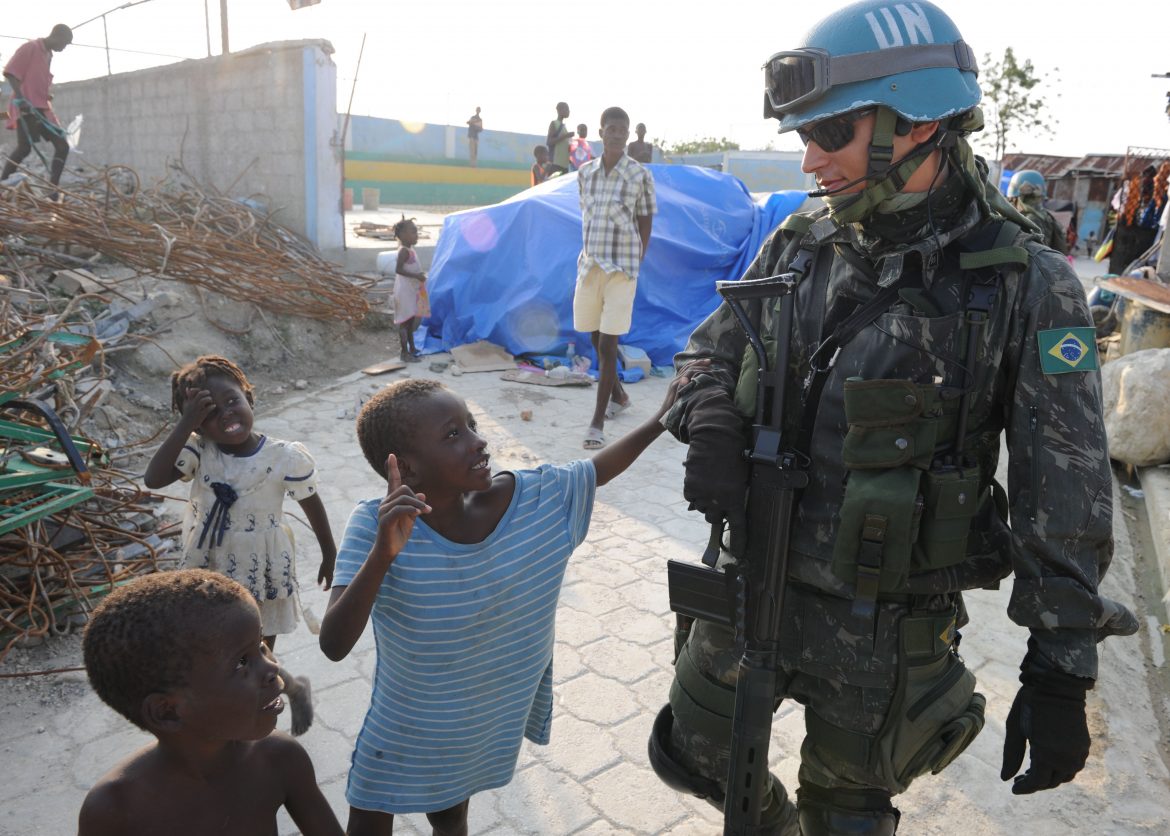 US peacekeeping soldier in Haiti